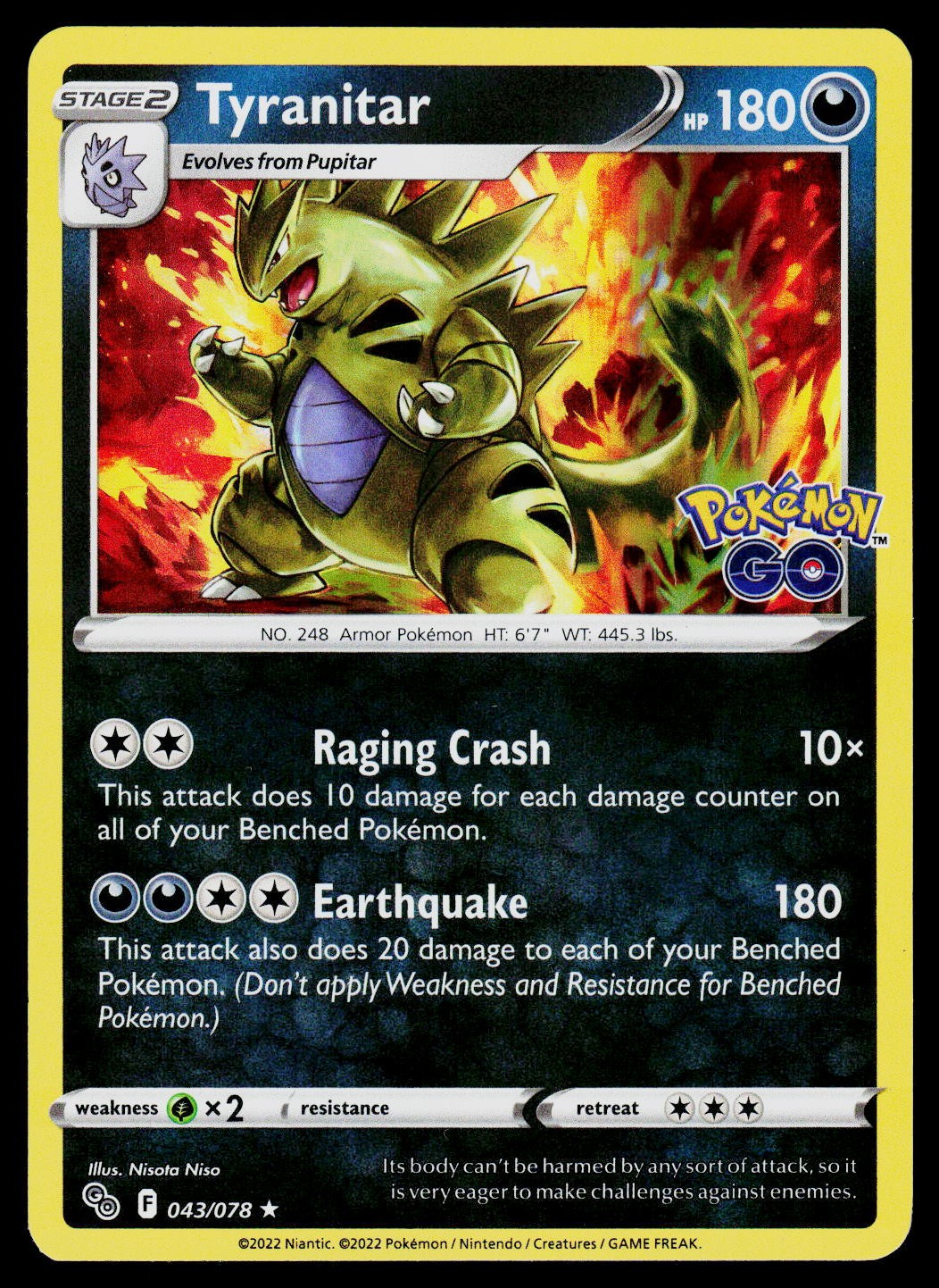 Pokemon GO Tyranitar 043/078 NM