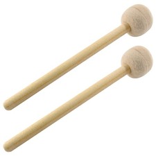 2 Pcs Drum Mallet 13.22 Inches Length, Wool Felt Drum Stick, Anti-slip Bass P...