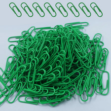 200 Pack Green Paper Clips Small Paper Clips, 1.1 Inch / 28Mm Metal Paper Clips