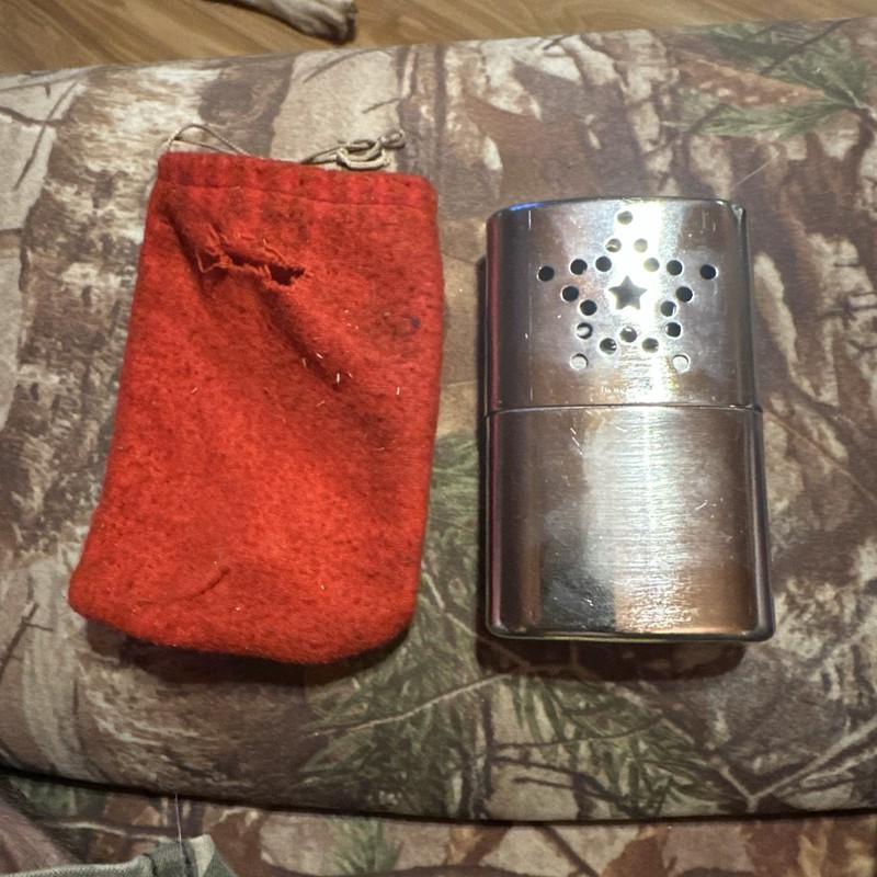 Vintage Soling Pocket Hand Warmer Hong Kong metal Triple Star Shape Cigarette