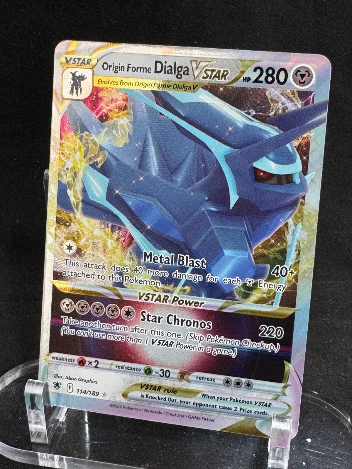 Origin Forme Dialga VSTAR 114/189 Holo Astral Radiance Pokemon Holo NM