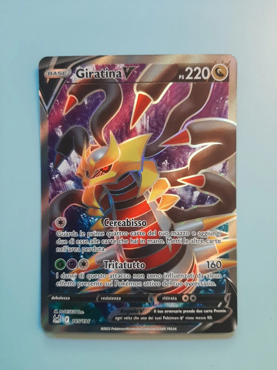 CARTA POKEMON GIRATINA V ASTRO 131/196 ORIGINE PERDUTA in Italiano