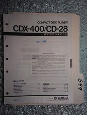 Yamaha cd-28 cdx-400 service manual original repair book stereo cd player