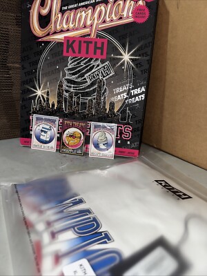 KITH Treats Champions Vintage Tee Sz XLarge With Rare Mystery Card