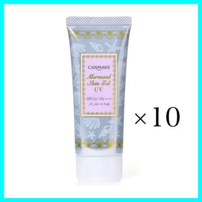 CANMAKE Mermaid Skin Gel UV Sonnenschutz LSF50+ PA++++ 40g *01 klar (10er Set)