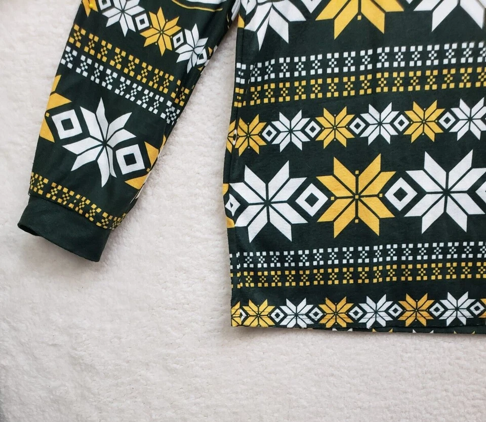 NFL Bay Packers Camiseta para dormir juvenil Grande Verde 100% Poliéster Manga Larga Camiseta Ajuste Foto 4 de 4