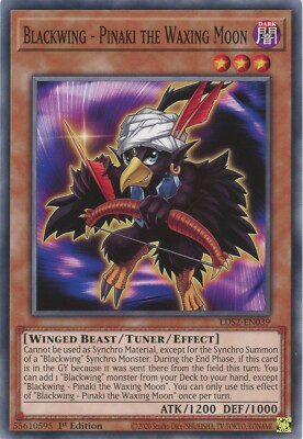 Yugioh Schwarzflügel - Pinaki The Waxing Moon LDS2-DE039 Common1st NM x3 Play Set 