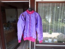 Sammlungsauflösung violette Radjacke gefüttert von agu NOS Retro Kult ungetragen