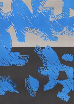 Carla Accardi, Blu, Lithographie, Unterzeichnet Und Nummeriert IN Bleistift