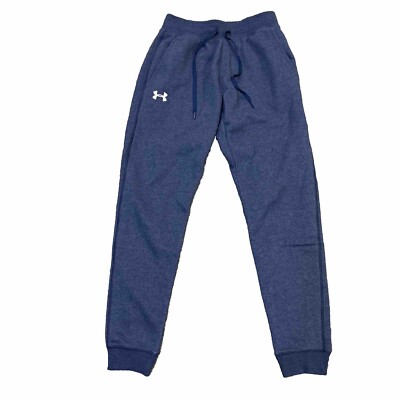 Under Armour Men's Hustle Fleece Blue Joggers (Size Small) Taper Leg  Sweatpants
