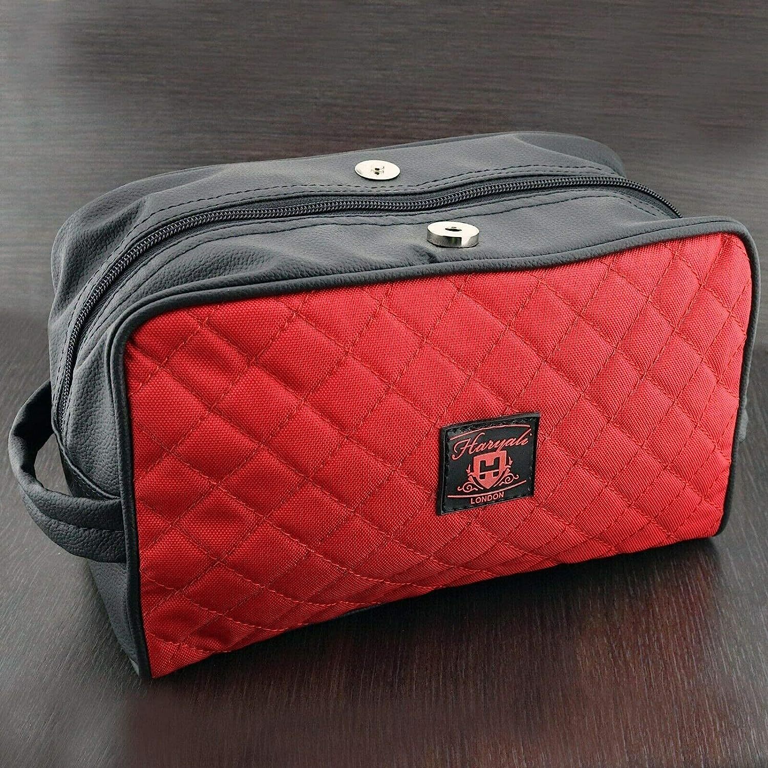 Travel Toiletries Leather Bag Men Shaving Grooming Cosmetic Accessories