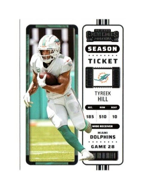 2022 Panini Contenders Football Tyreek Hill SEASON TICKET #80