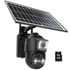 4MP Solar Security Camera Wireless 2K Dual Lens PTZ 2-Way Audio + 64GB TF Card