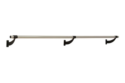 WS108-P, Professional Aluminum Single Bar Fixed Wall Mount Ballet Barre, 9'