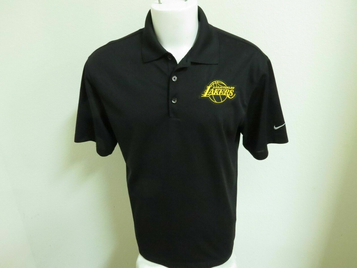 M-3XL Black Lakers Nike Dri-Fit Men's #84A Polo Shirt - Main Image