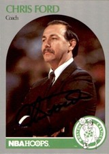 Chris Ford 1990-91 Hoops #306 Boston Celtics Autographed Signed Basketball Card