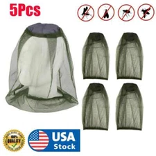 5PCS Mosquito Insect Hat Net Bug Mesh Head Face Protect Cover Veil Insect-proof