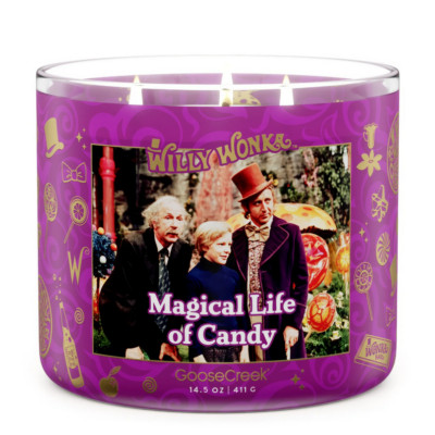 Goose Creek 3 Wick Candle Willy Wonka Magic Life of Candy - NEW!
