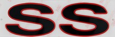 1996-2002 Camaro Ss Red Black Fender Emblem New Reproduction Slp 12369965r