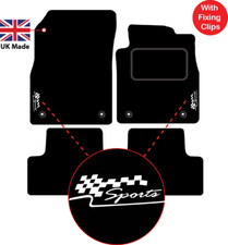 Tailored Carmats Fits Vauxhall Astra J MK6 2010 to 2015, 4pc set, 4 Clips & LOGO