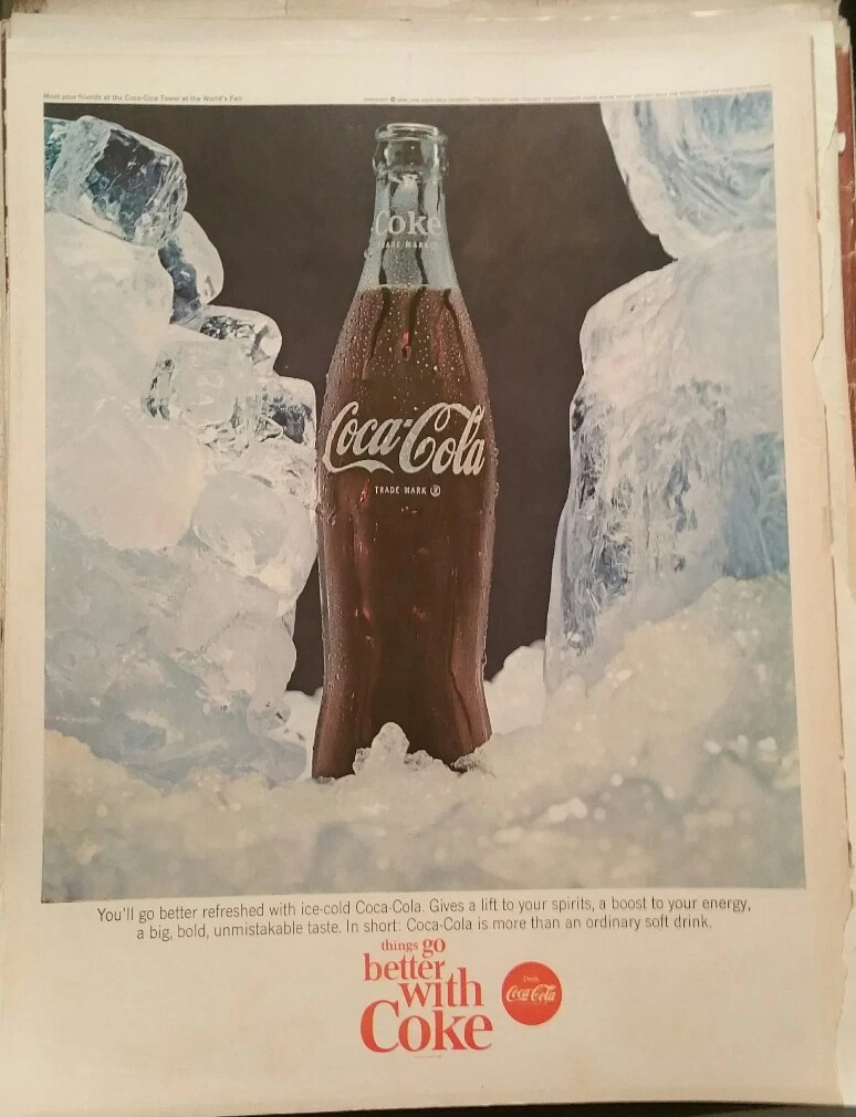 Ice Cold Coca Cola Glass Bottle