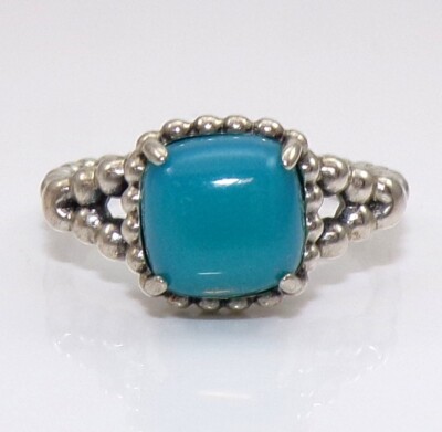 Pandora 197188NSC Vibrant Spirit Scuba Blue Crystal Ring Size FZZ