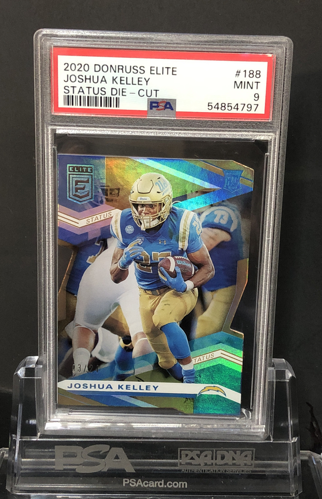 Joshua Kelley Panini Donruss Elite #188 Status Die-Cut