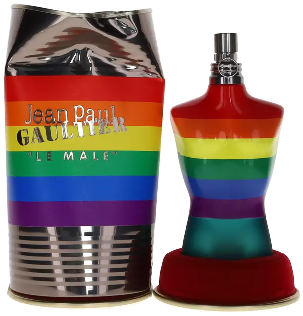 JEAN PAUL GAULTIER LE MALE PRIDE COLLECTOR EDITION EDT SPRAY MEN 4.2 Oz /  125 ml