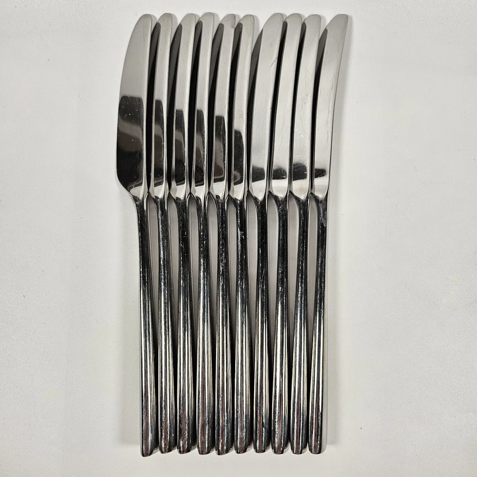 Cuchillos de cena cubiertos de acero inoxidable Lenox Kate Spade Malmo 18/10 cantidad 10 Foto 3 de 4