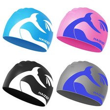 Silicone Swimming Bathing CapLong Hair Clean Swim Pool For Adult Men Women