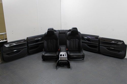 Org BMW 7er G12 Innenausstattung Leder Sitze Memory Komfort elektrisch schwarz