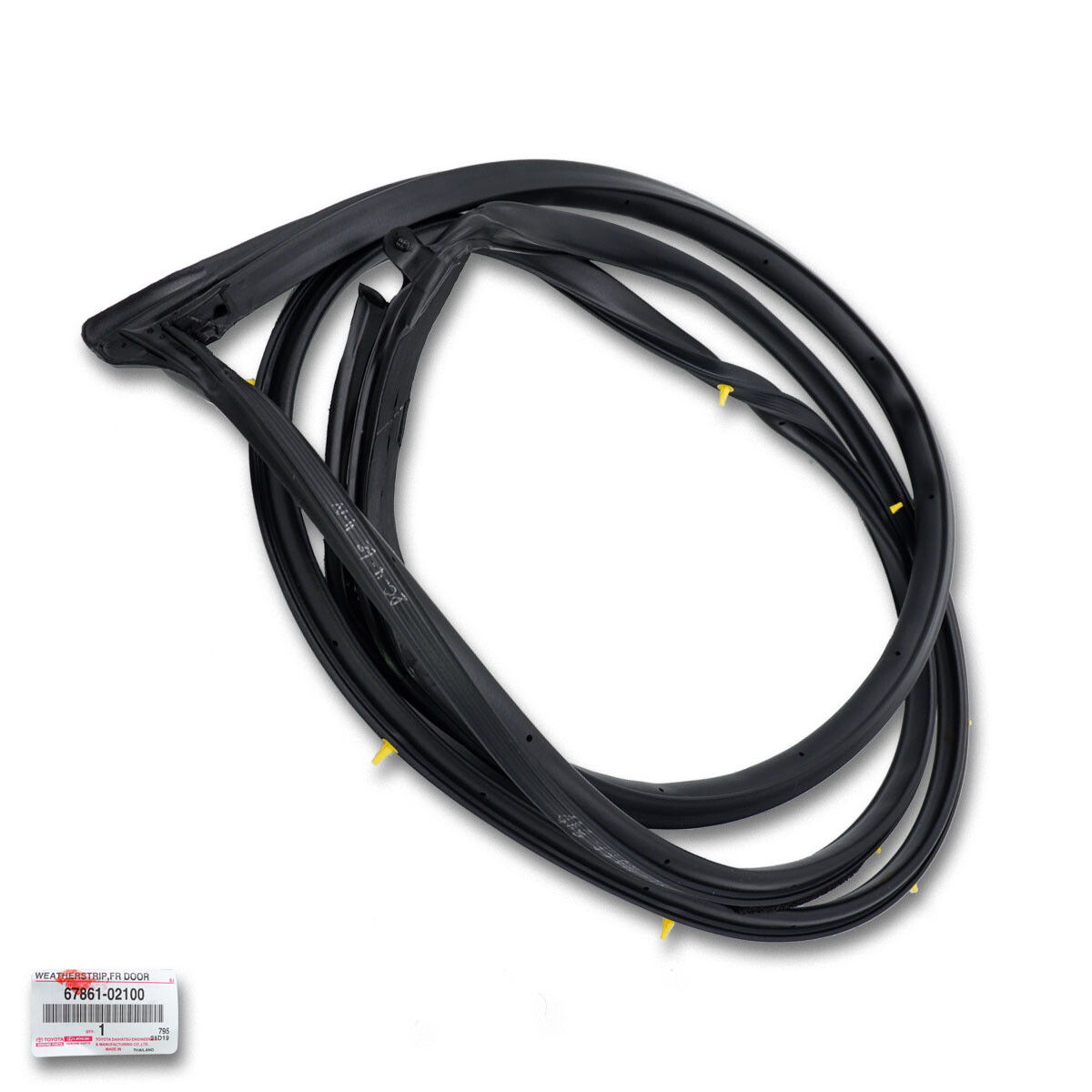 6786102100 Genuine Toyota Weatherstrip Front Door RH 67861-02100