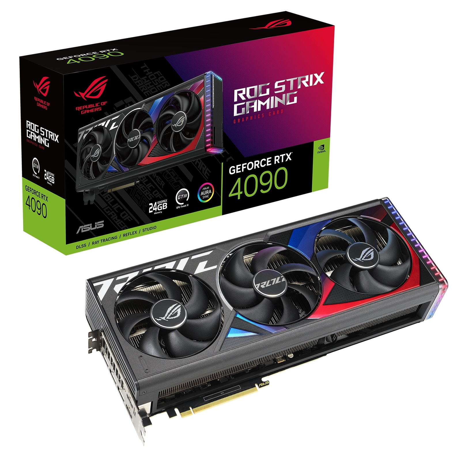 Asus GeForce ROG Strix RTX 4090 Gaming 24GB GDDR6X 2*HDMI/3*DP PCi Ex 4.0 16x