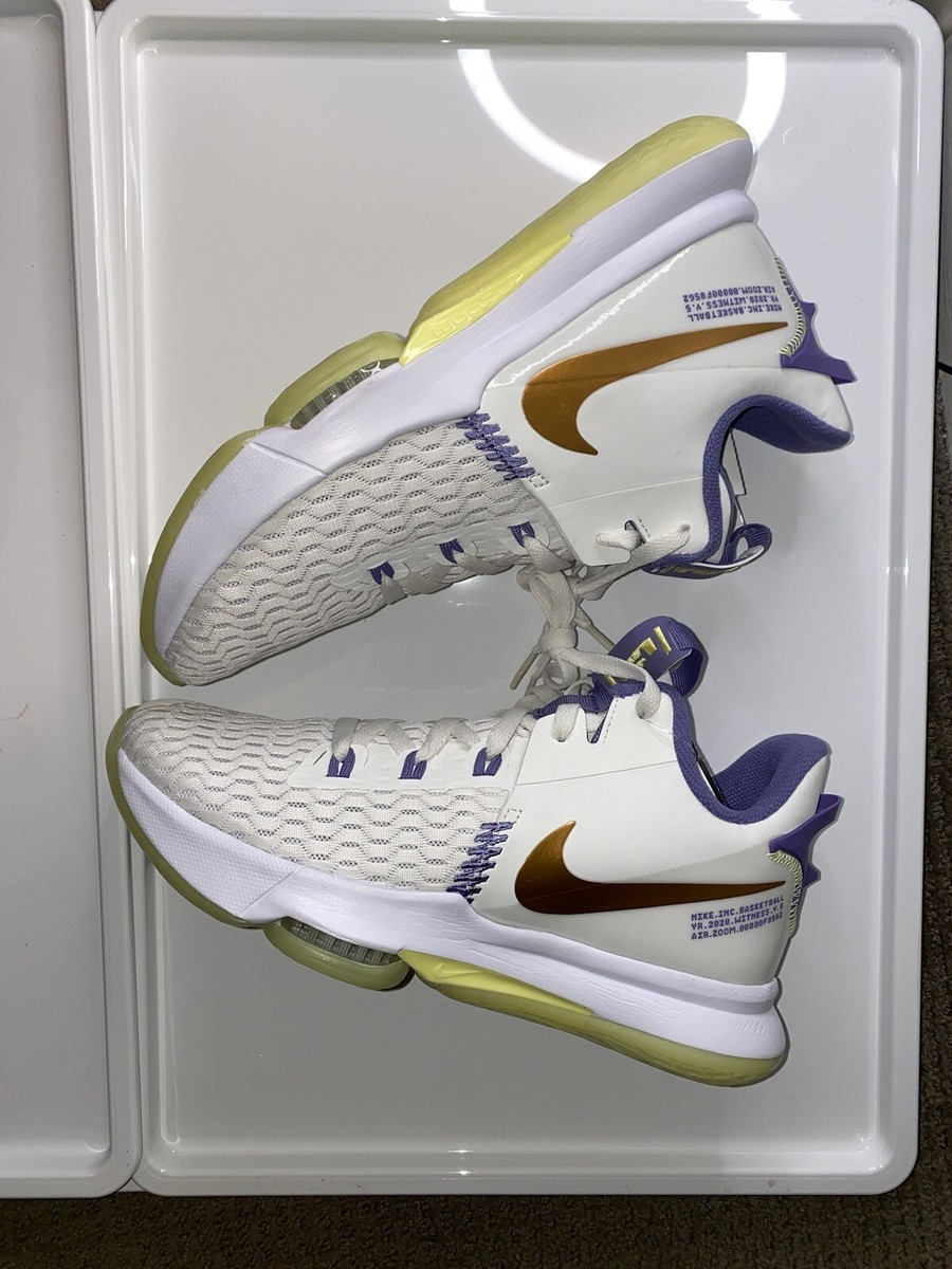 Size 11 - Nike LeBron Witness 5 Summit White Metallic Bronze  display picture 3