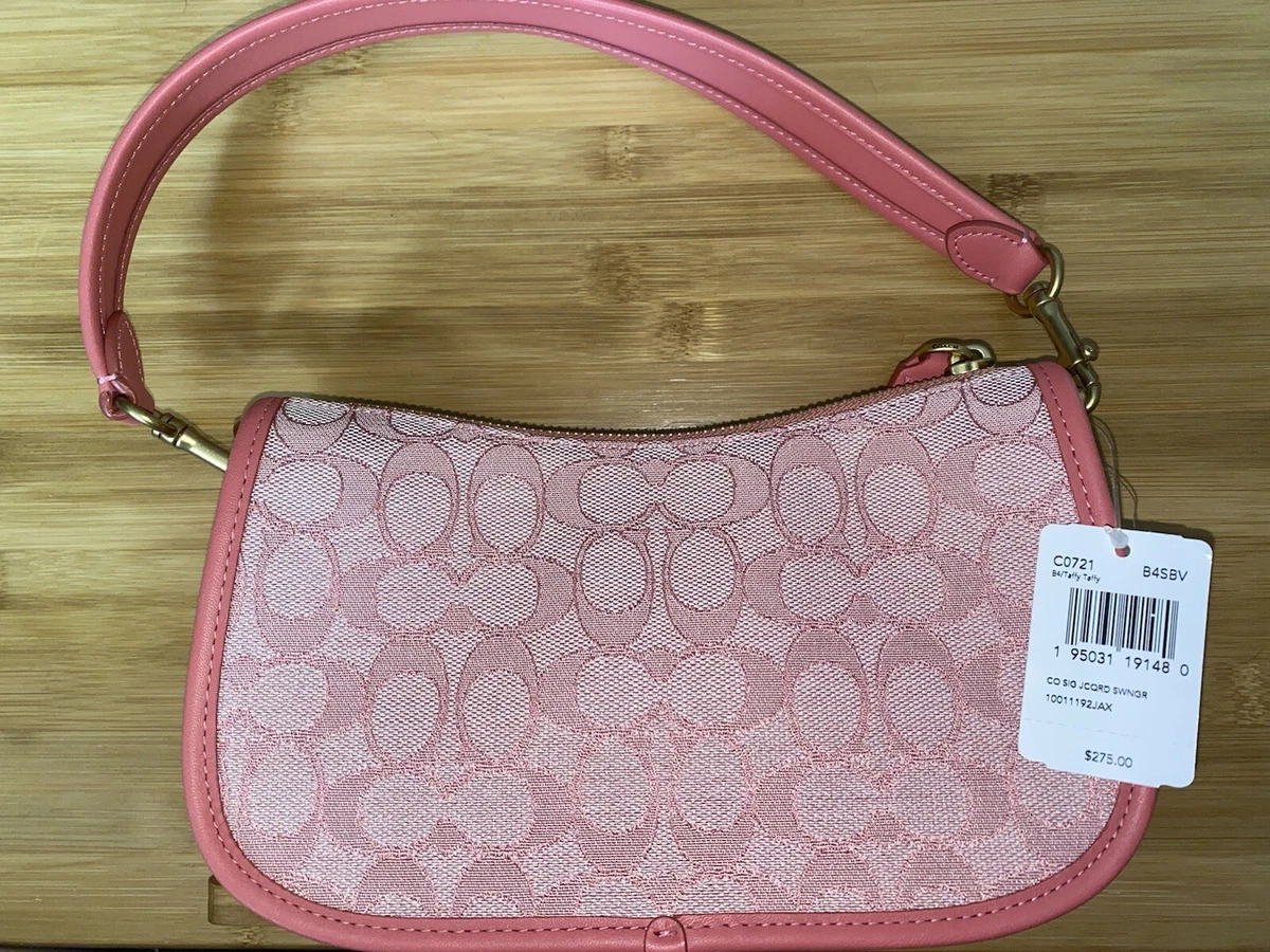 Pink coach wallets hot sale