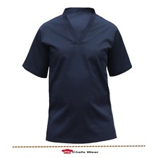 Scrub Medical Uniform Top Women Men Tunic Nurse Hospital Work Wear Medical Tops