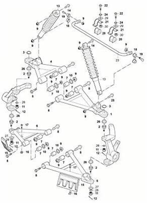 Ball Joint Upper/Lower YAMAHAATV350 400 450 660 700 Rhino Grizzly