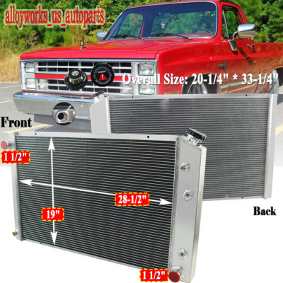 Chevy K20 Radiator Aluminum 3-Row Radiator For 1973-1987 Chevy Truck Blazer K10 K20 C K ...