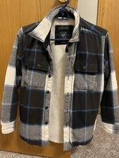gap youth large sherpa shirt/jacket