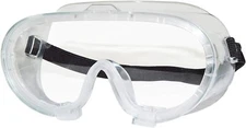 Splashproof Clear Safety Goggles with Adjustable Strap, Clear Lens