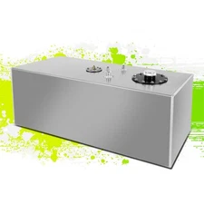 14 Gallon/52L Lightweight Aluminum Racing Fuel Cell Gas Tank w/Cap+Level Sender
