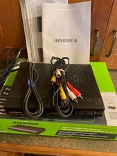 INSIGNIA NS-DXA1 DIGITAL TO ANALOG TV CONVERTER W BOX CABLES MANUALS NO REMOTE