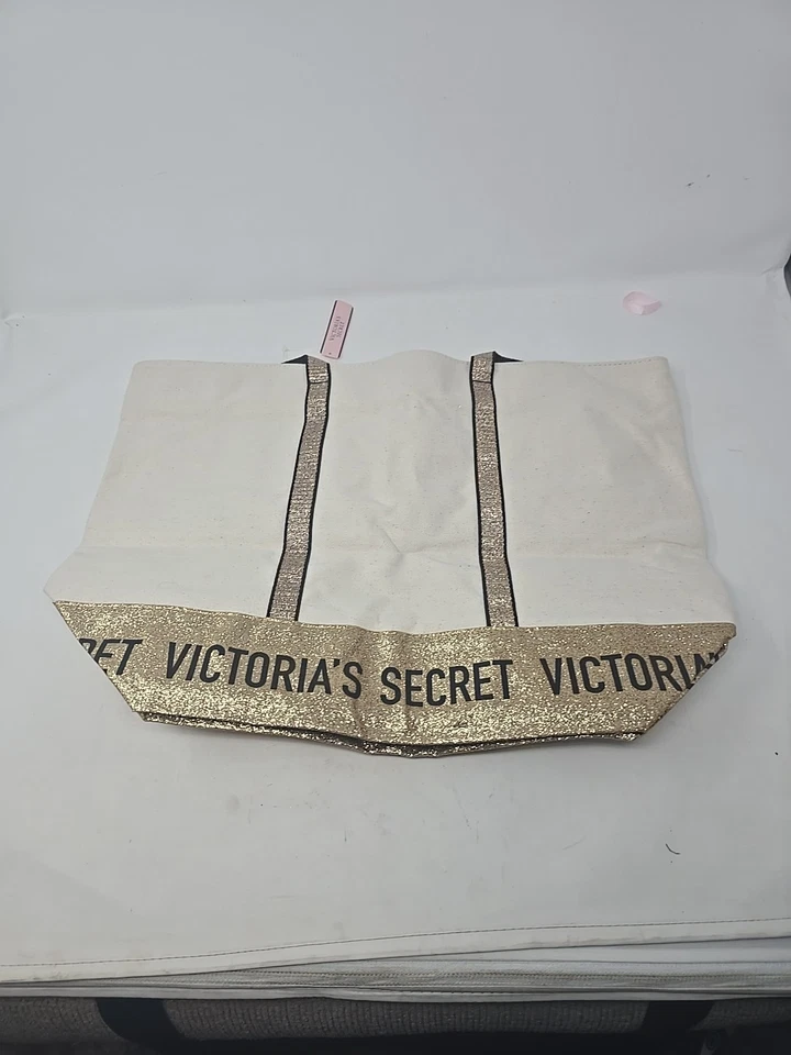 Bolso de Mano Victoria Secret Brillante Dorado Brillo Nuevo Con Etiquetas Foto 2 de 4