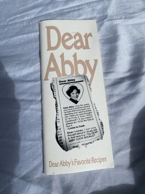 Dear Abby COOKBOOK Dear Abby's Favorite Recipes Abigail Van Buren Cooking