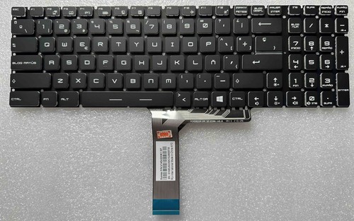 Clavier MSI Medion Akoya E6217 – QWERTY Espagnol, Noir, Ouvert Mais Jamais Utilisé