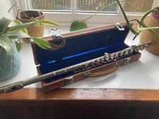 Lark M4006 Flute Silver Plated Concert + Hard Case Music Instrument