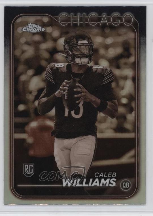 2024 Topps Chrome Rookies Sepia Refractor Caleb Williams #202 Rookie RC f7a