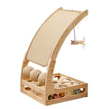 Cat Scratcher Furniture Protector Toys with Ball Maze Vertical Cat Scratch