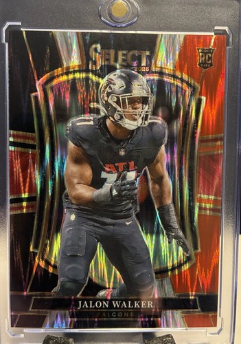 2025 Panini Select - Premier Level Jalon Walker Black & Red Shock Prizm (RC)