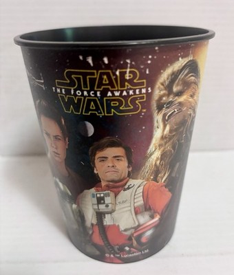New Star Wars The Force Awakens 16 oz Plastic Cup Luke Chewbacca Fast Shipping